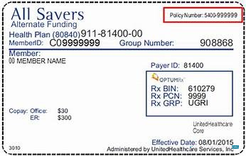Download USA UnitedHealthcare Inc. health insurance card Photoshop template